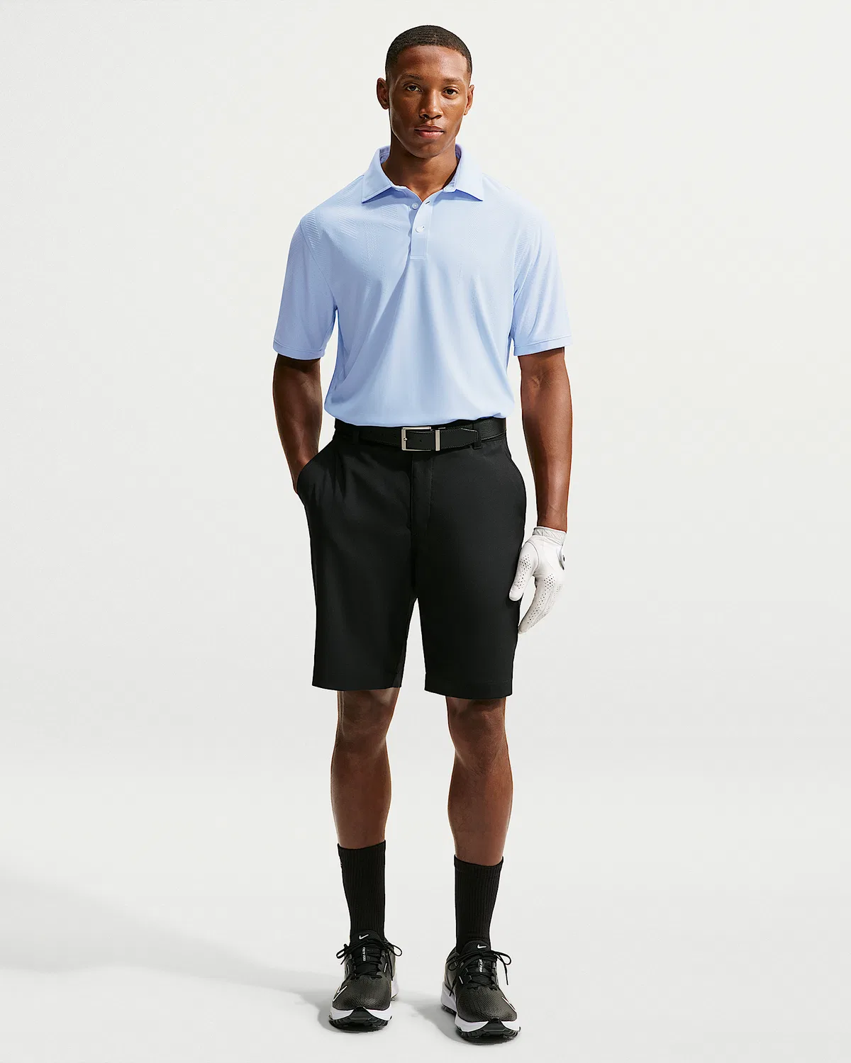 Мужское поло Nike Tailored Performance Dri-FIT Golf, Hydrogen Blue/Hydrogen Blue — фото 4