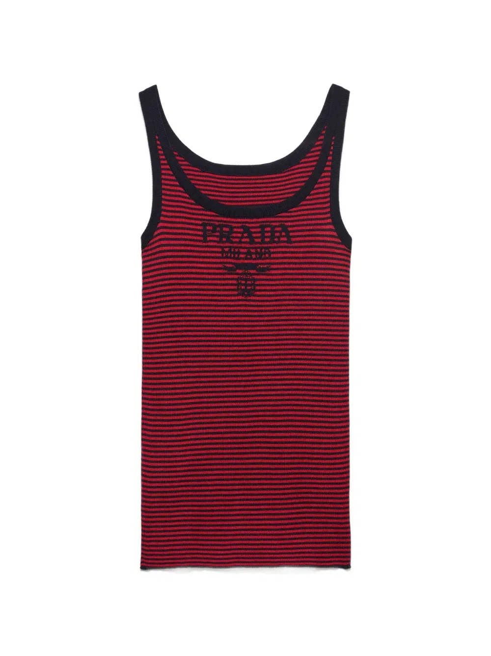 Шелковая майка Prada, красный