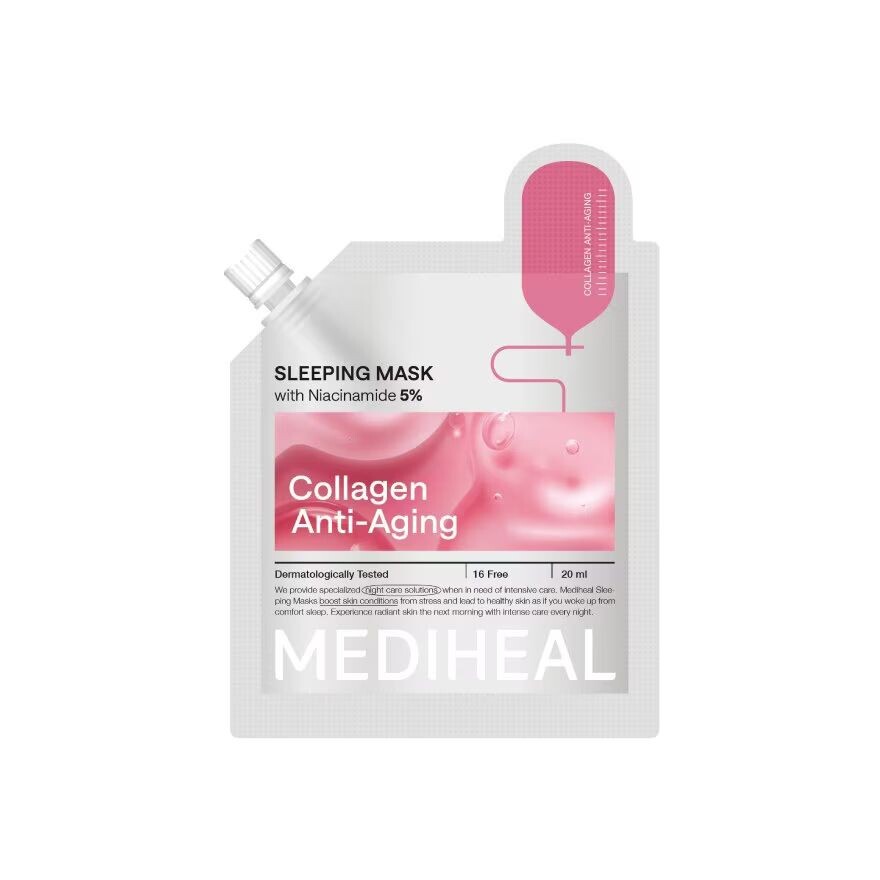 

Mediheal Ночная маска Коллагеновая против старения 20 мл, Pink