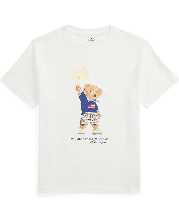 

Футболка Polo Ralph Lauren Kids Polo Bear Cotton Jersey Tee, цвет White Hyannis Bear