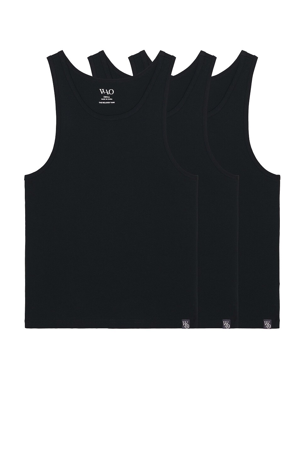 

Майка мужская The Relaxed Tank 3 Pack Wao, черный