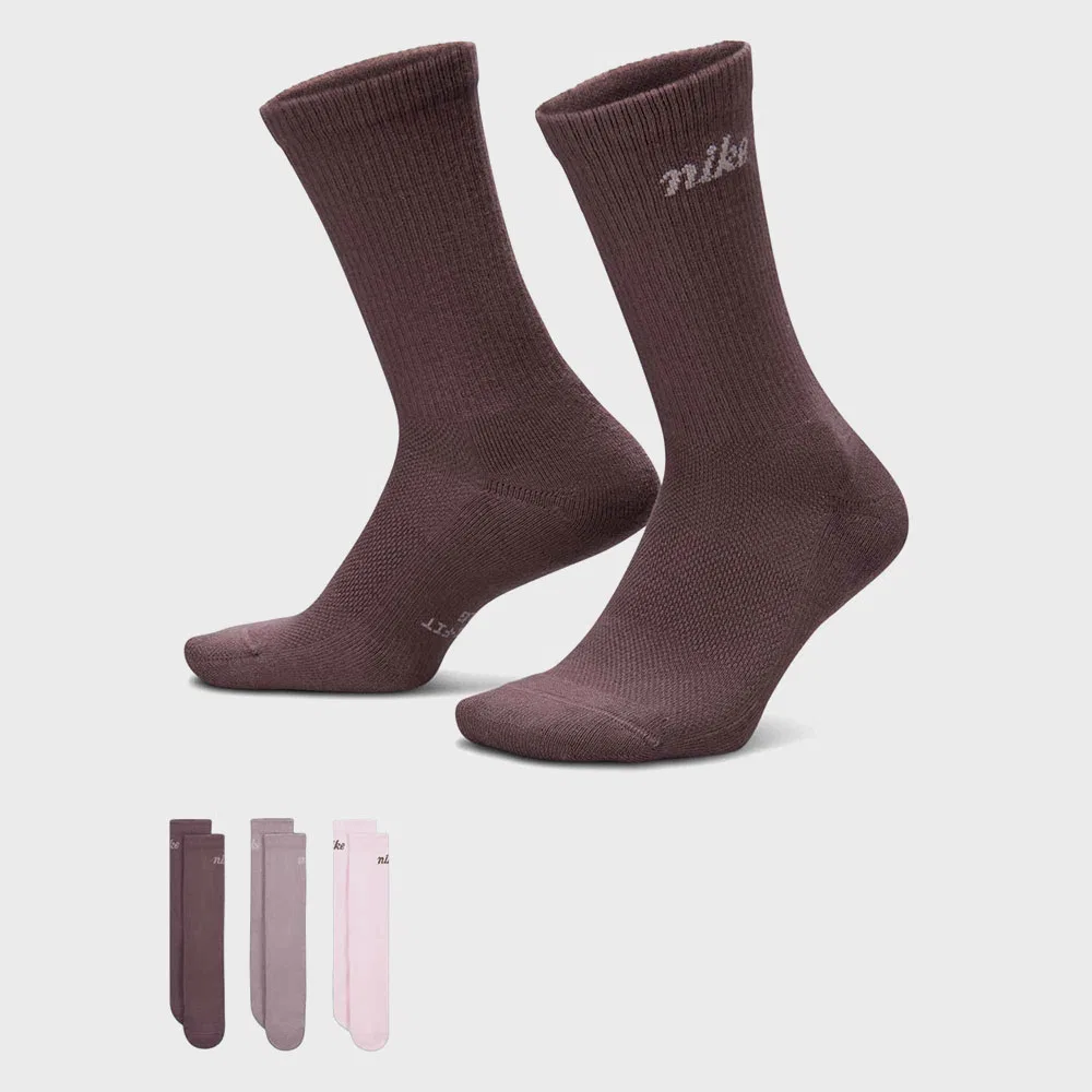 Женские носки Every Day Elevated Crew, 3 пары, мультиколор, от Nike