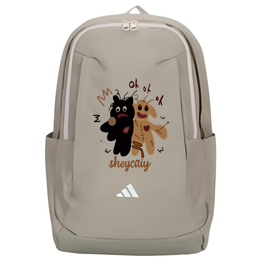 

Adidas Средний унисекс серый рюкзак из ткани, Cat and Dog Partners