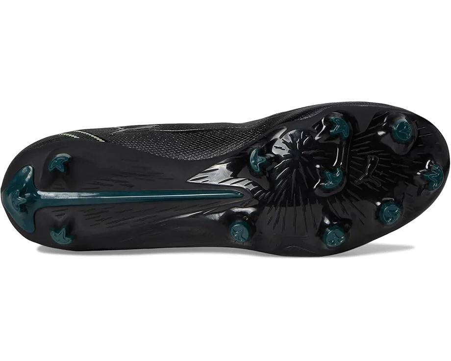 Кроссовки PUMA Ultra 6 Play Firm, Artificial Ground Soccer Cleats, Black/Fizzy Light/Green Terrain — фото 3