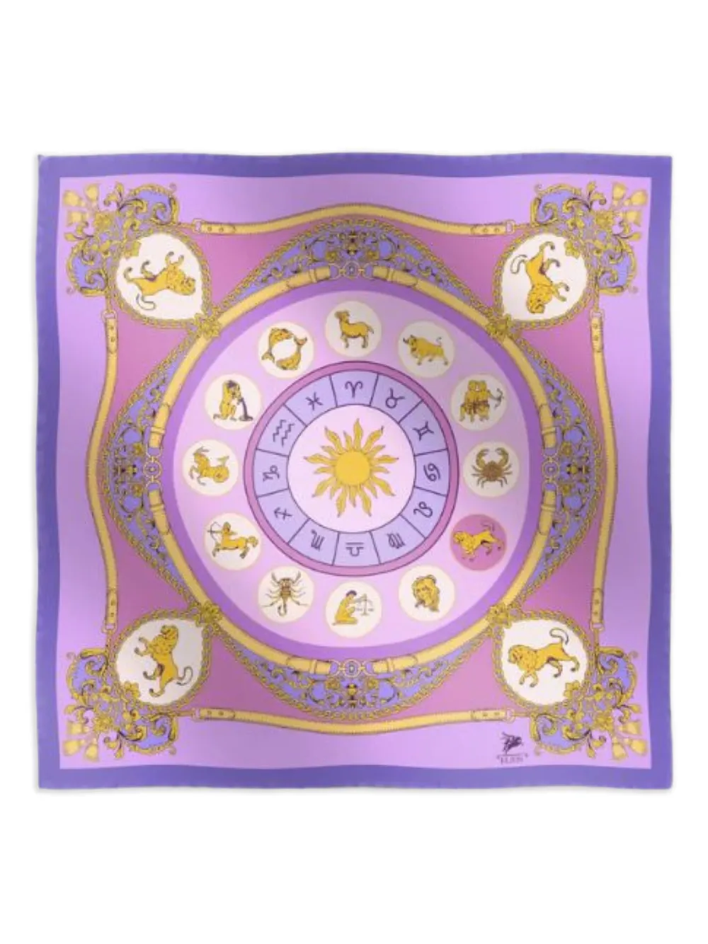 

Платок Lion Zodiac Elios Milano, фиолетовый