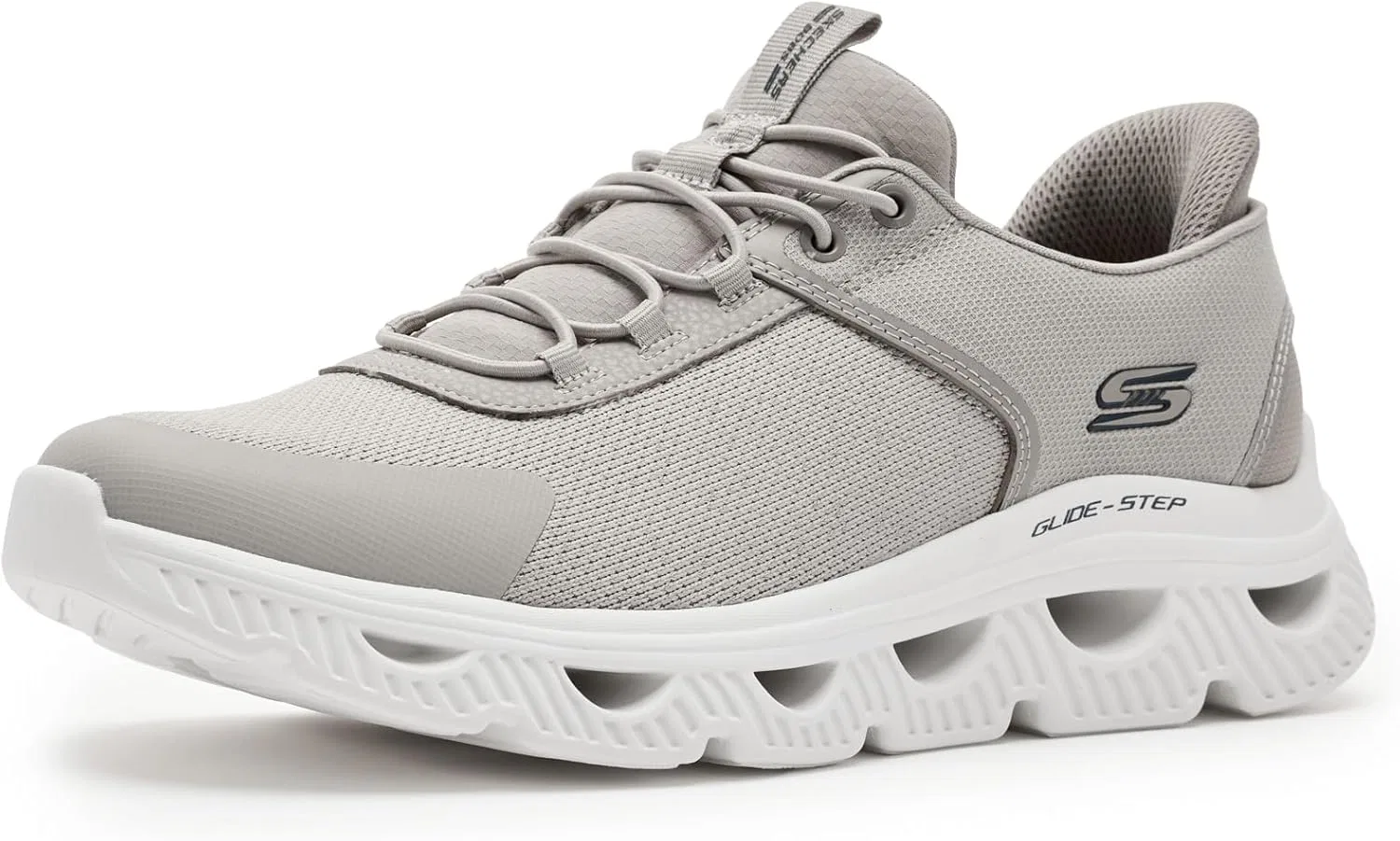 Мужские кроссовки Skechers Bobs Arc Waves - Slick Turn Slip-ins Trainers, Taupe