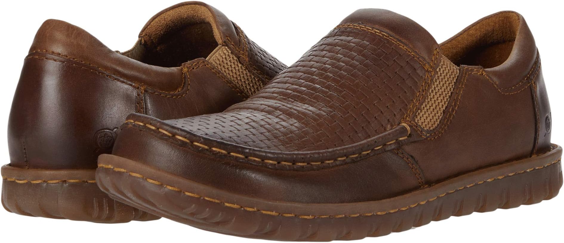 

Лоферы Born Gudmund, цвет Brown Embossed Full Grain Leather