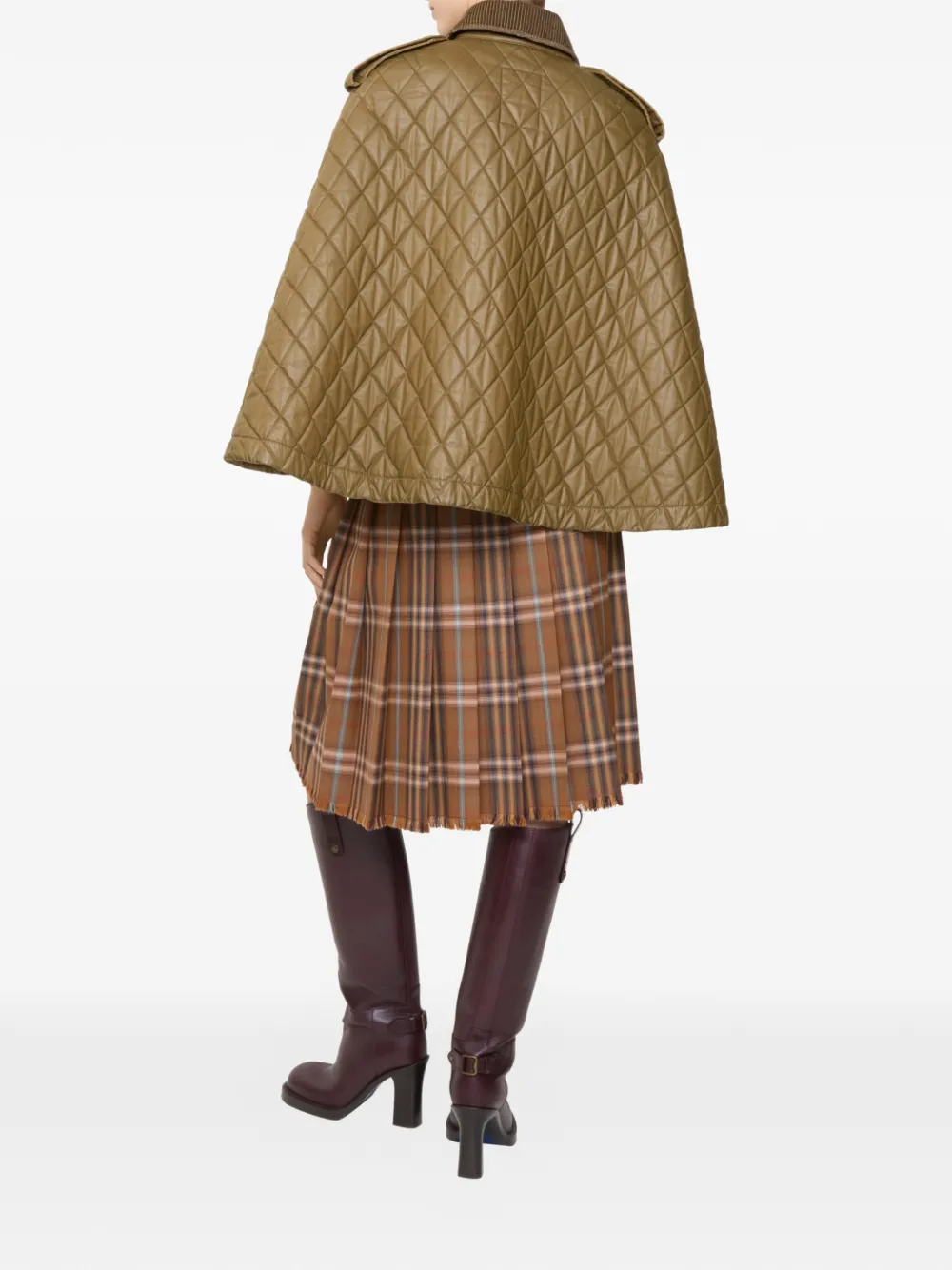 Кейп Burberry, женский, коричневый — фото 4