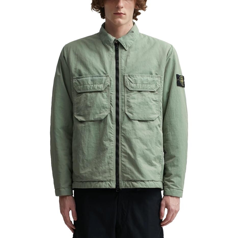 Куртка мужская зеленая Stone Island, зеленый — фото 3