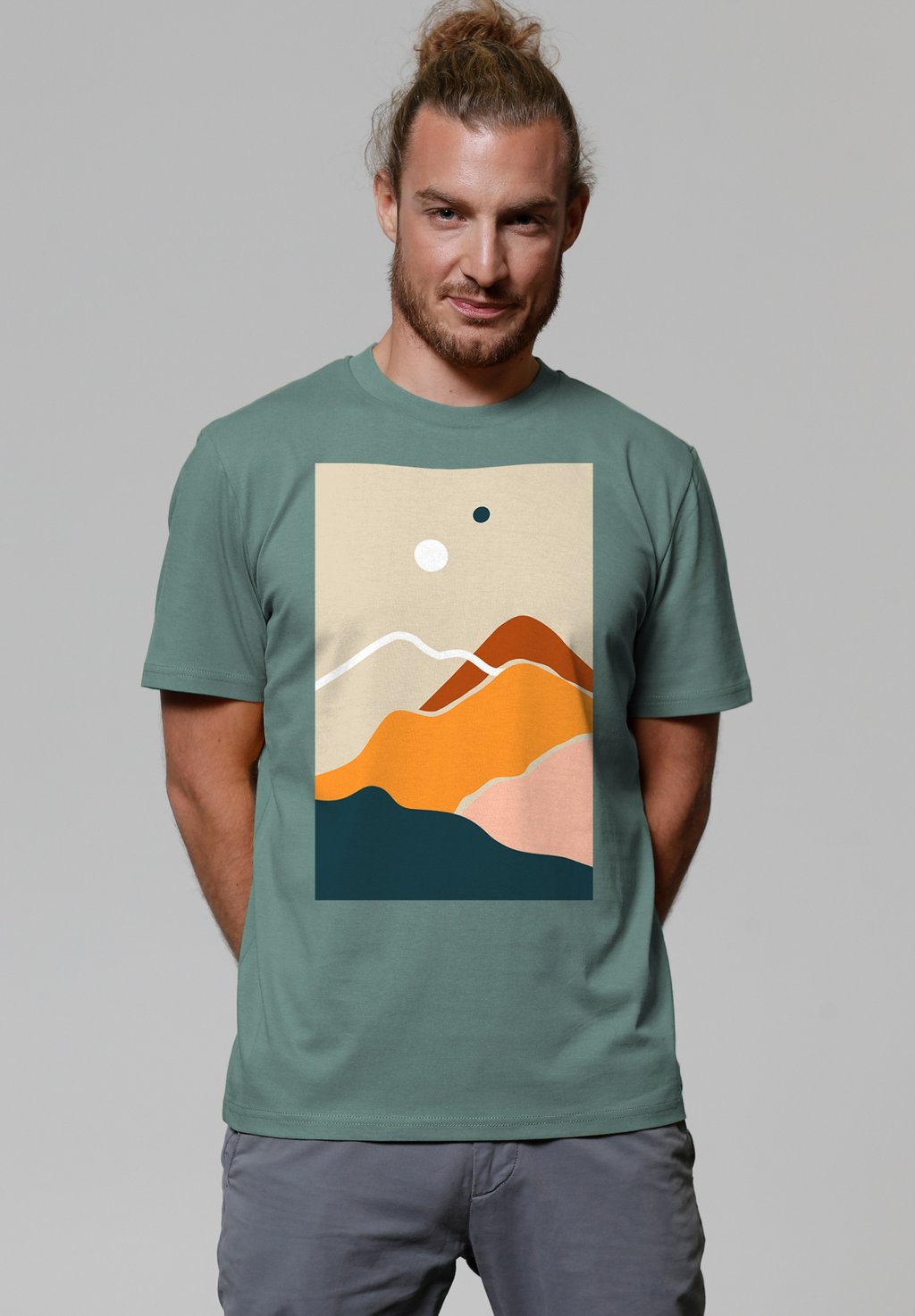 

Футболка с принтом COUNTRYSIDE 02 watapparel, темно-зеленый
