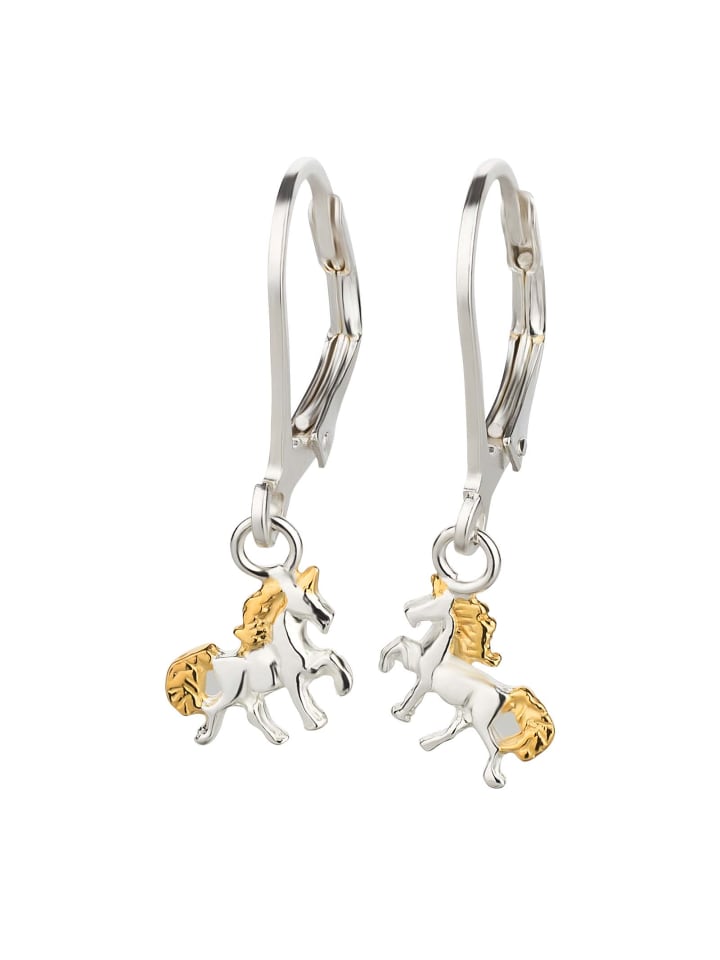 

Schmuck23 Серьги в виде единорога из серебра 925 пробы