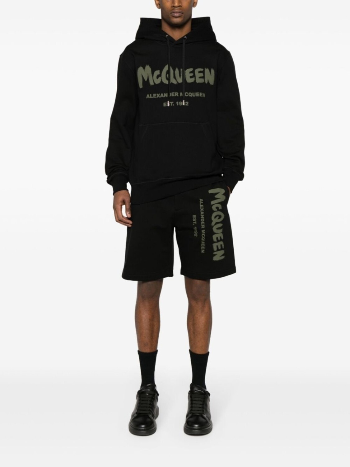 

Alexander McQueen худи Graffiti с логотипом, черный