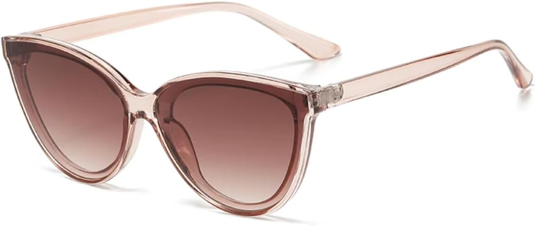 

Солнцезащитные очки «кошачий глаз» в крупной оправе для женщин, солнцезащитные очки с градиентными линзами, защита от УФ-излучения UV400 TOIPASTN, Brown Gradient Brown