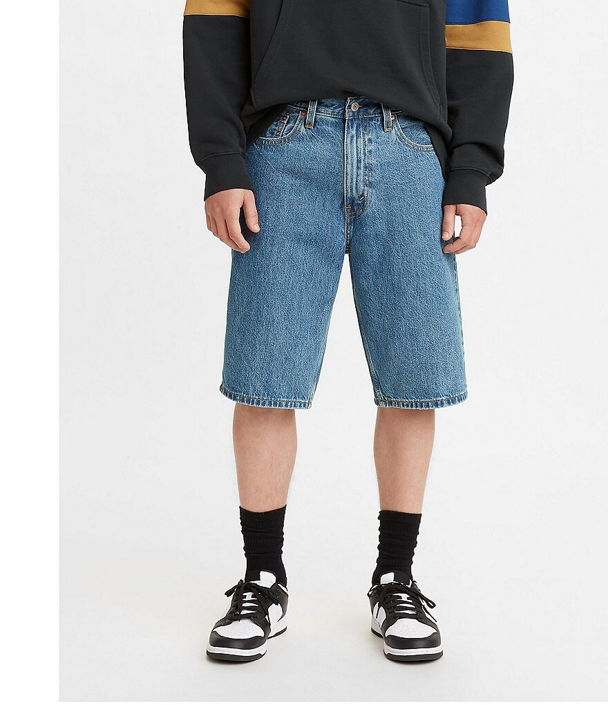 

Levi's 469 Свободный крой 12Джинсовые шорты с внутренним швом, синий