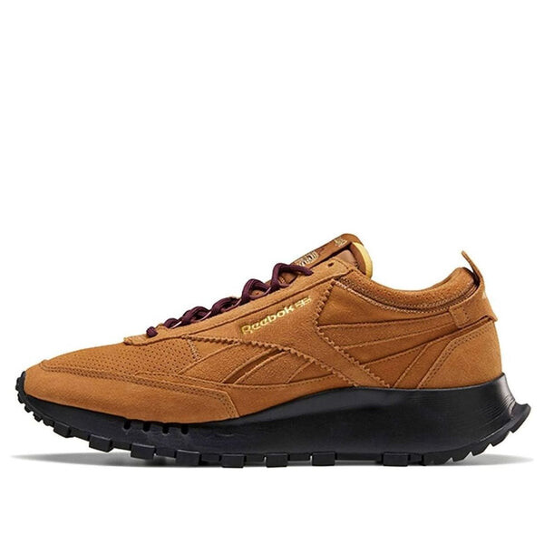 

Кроссовки sneakersnstuff x classic leather legacy 'wild brown' Reebok, коричневый