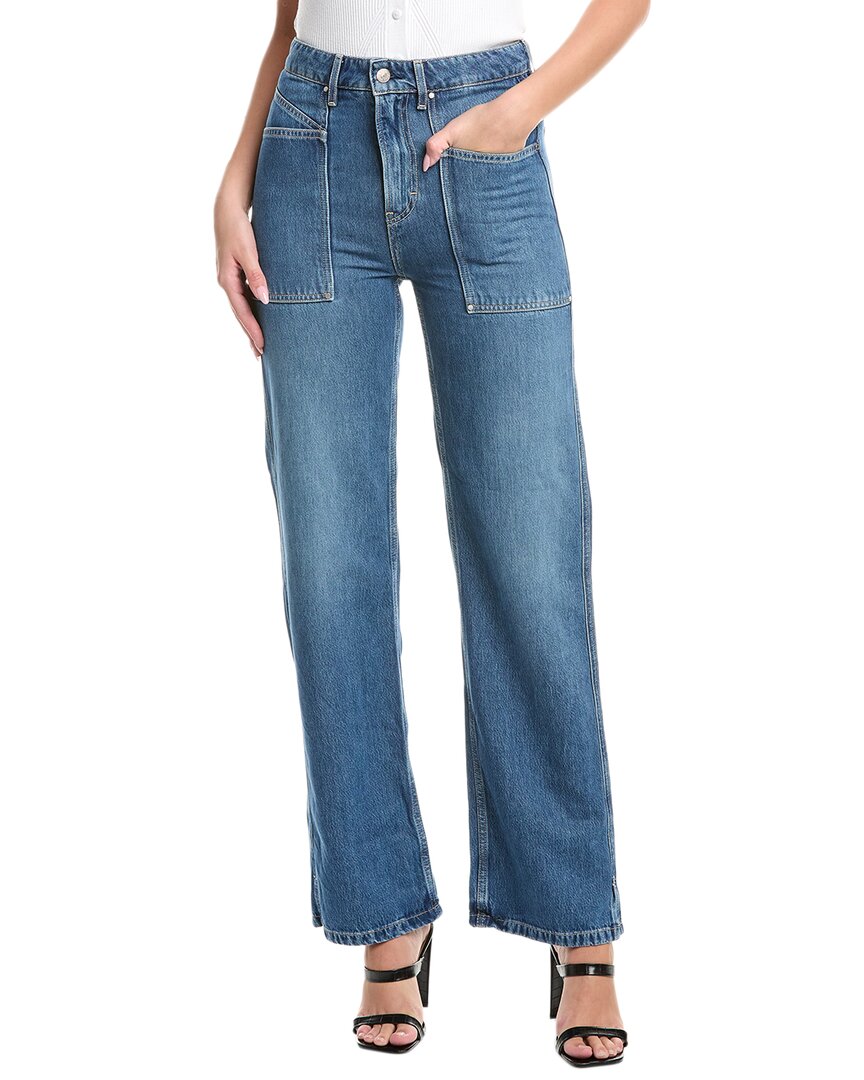 

BOSS Hugo Boss Высокие Прямые Карго Джинсы, синий