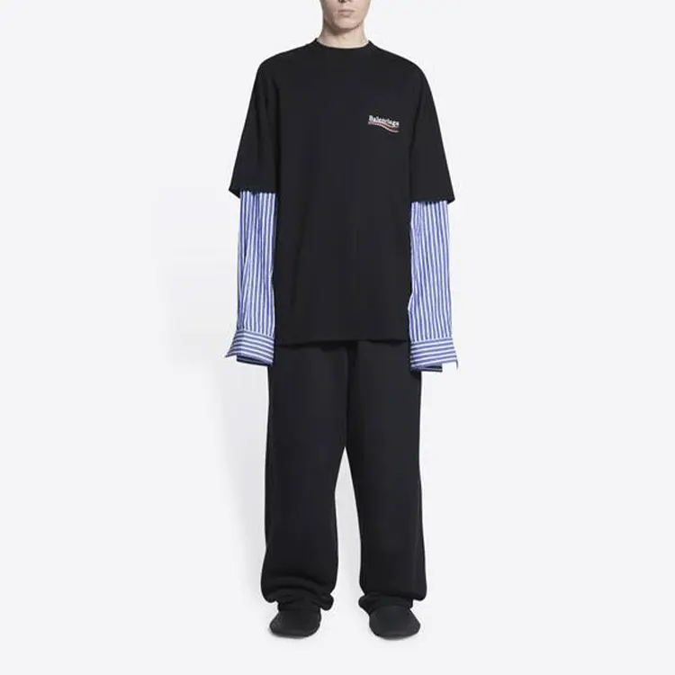 Футболка мужская Balenciaga Political Campaign, черный / синий — фото 3