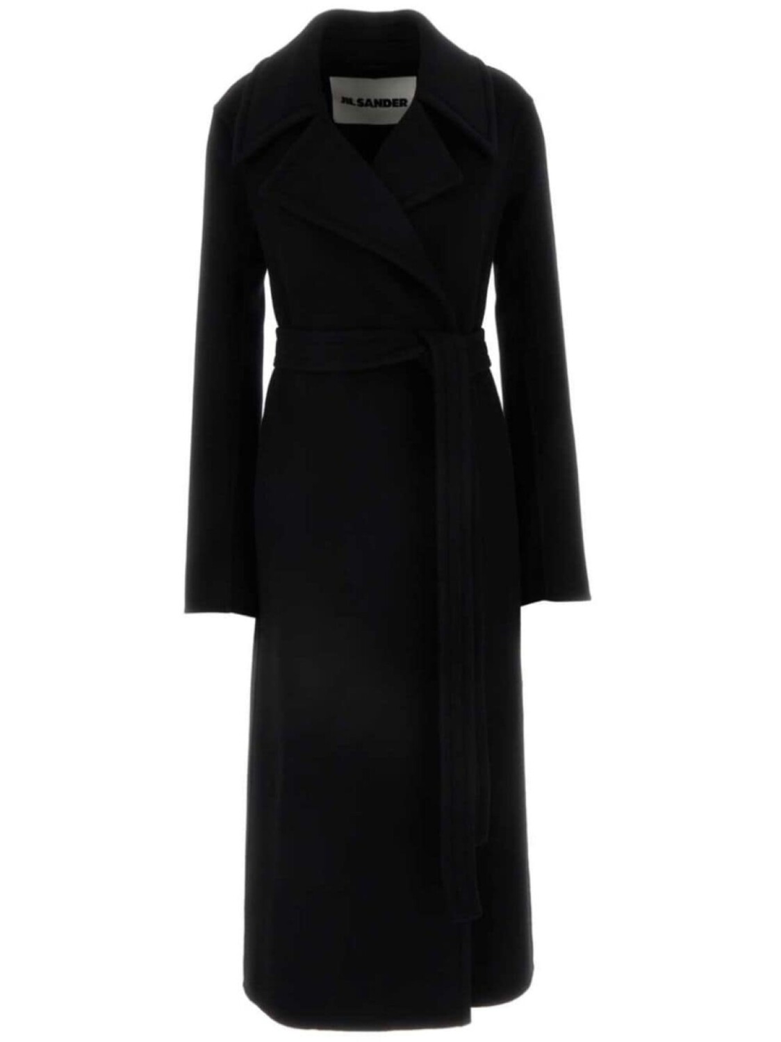 

Jil Sander кашемировое пальто с поясом, черный
