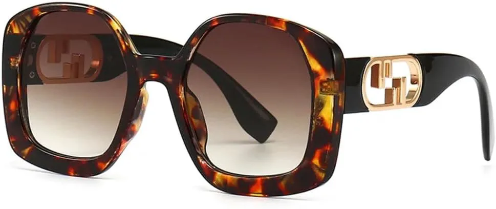 

Модные солнцезащитные очки в крупной оправе для женщин, винтажные солнцезащитные очки для женщин, солнцезащитные очки с антибликовым покрытием MTZJH, Tortoiseshell
