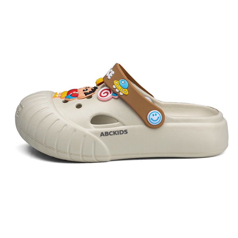 

Детские тапочки с низкой подошвой, износостойкие, легкие, амортизирующие, для детей от 3 до 7 лет ABC KIDS, бежевый/серый