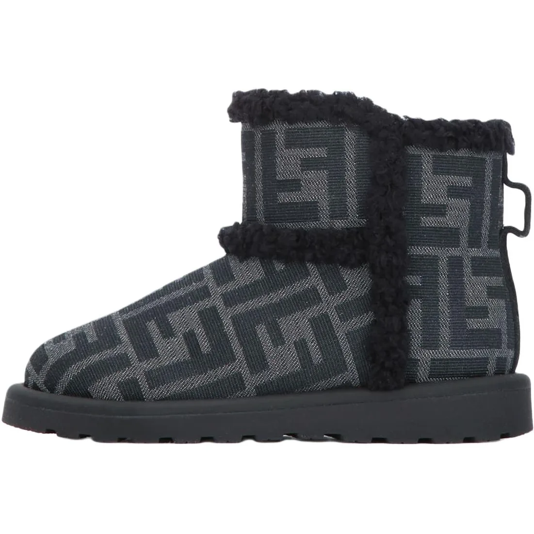 FENDI Детские высокие зимние ботинки tessuto blue