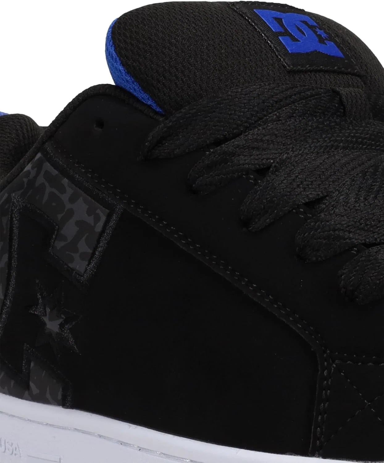 Кроссовки для скейтбординга DC Shoes Court Graffik, Black/Blue — фото 2
