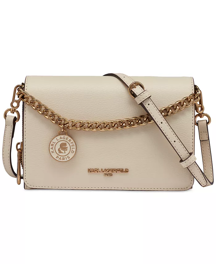 

Сумка Lourdes Crossbody с цепочным ремешком KARL LAGERFELD PARIS, коричневый/бежевый