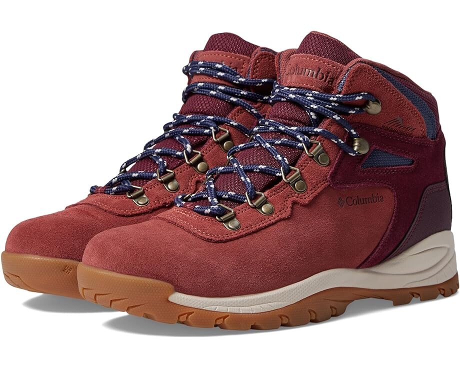 

Походная обувь Columbia Newton Ridge Plus Waterproof Amped, цвет Beetroot/Deep Madeira