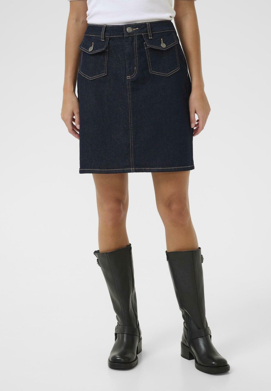 

Юбка Kaffe Mini skirt, Unwashed Blue Denim/Blue Denim