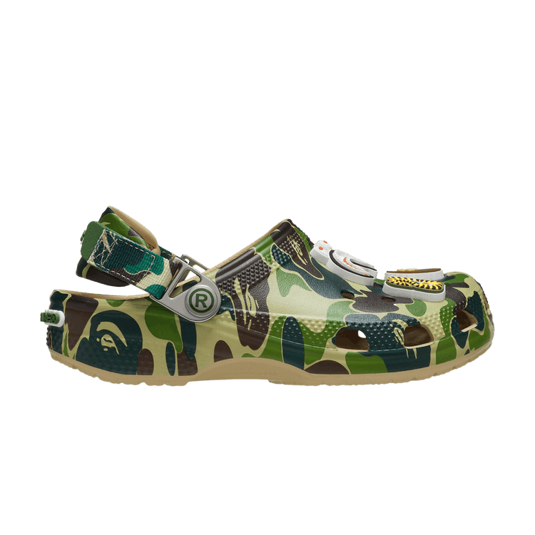 

Кроссовки BAPE x Classic Clog Kids 'ABC Camo - Green', зеленый