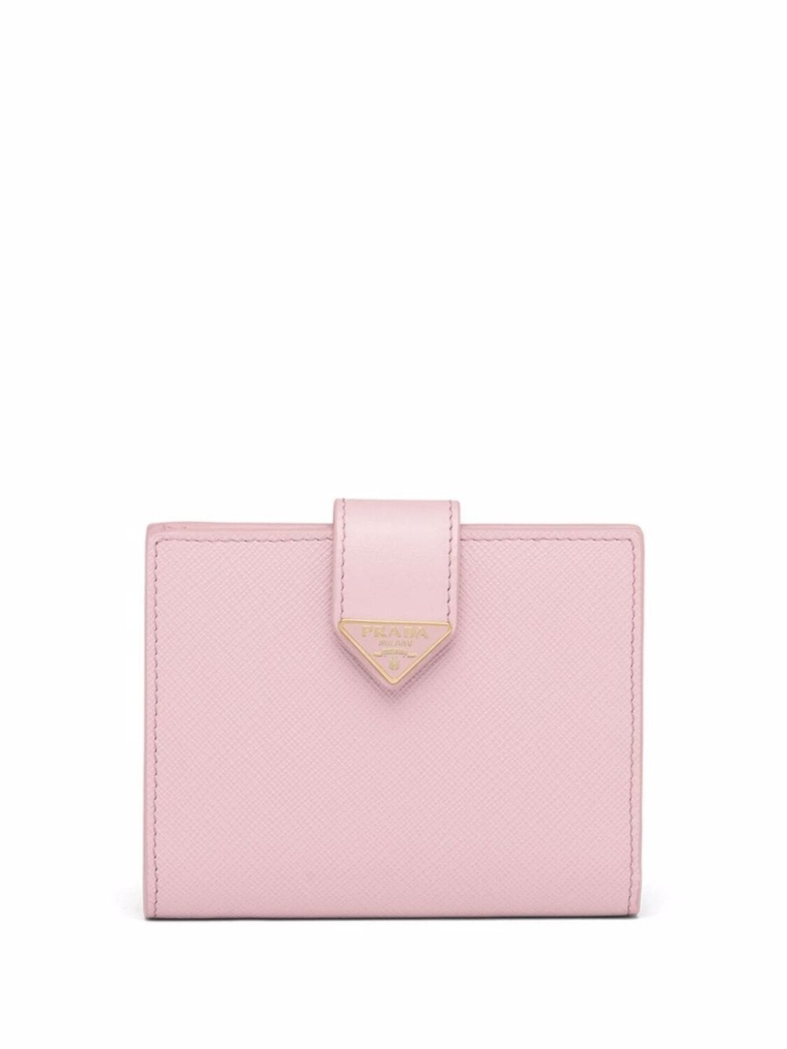 

Prada маленький кошелек из сафьяновой кожи с логотипом, розовый