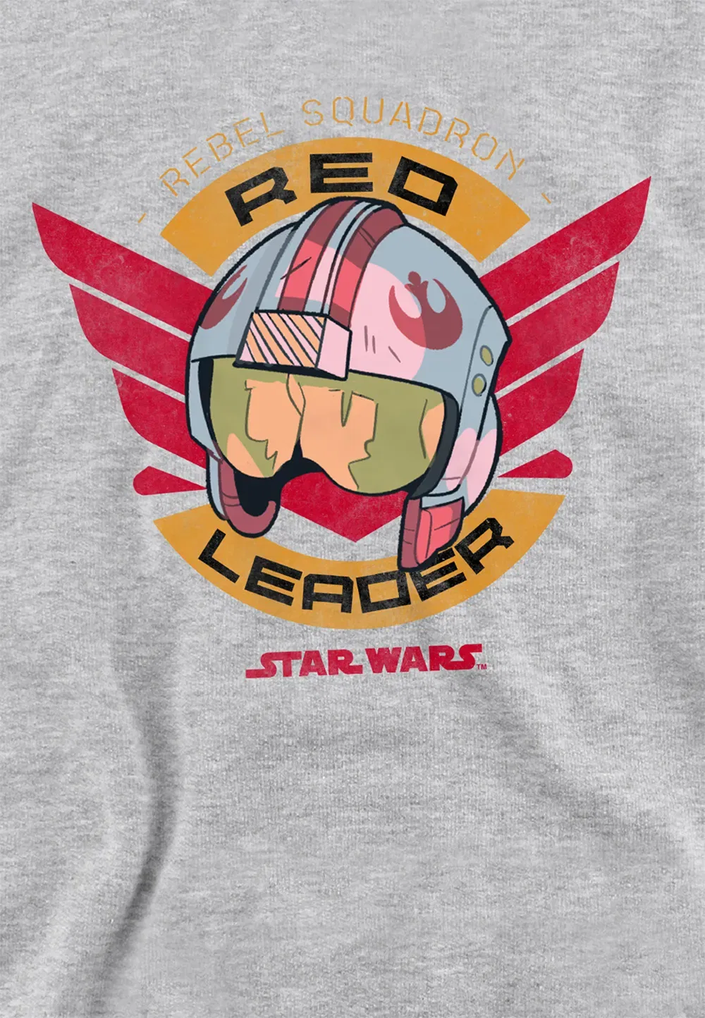 Детская толстовка Star Wars Red Leader, Disney, серый — фото 2