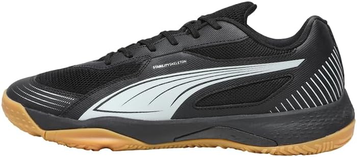 Кроссовки PUMA Unisex Solarflash III для зала, черный/серый/светло-серый — фото 2