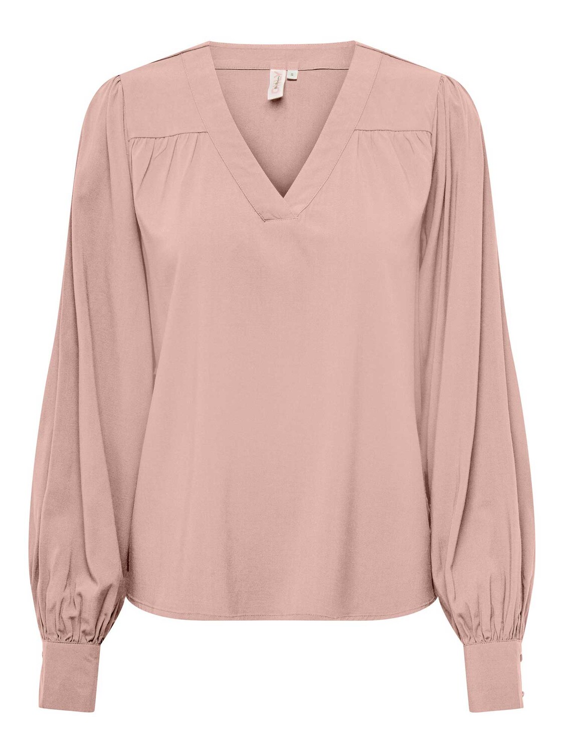 

Рубашка Only ONLELLA LS V-NECK TOP WVN, розовый