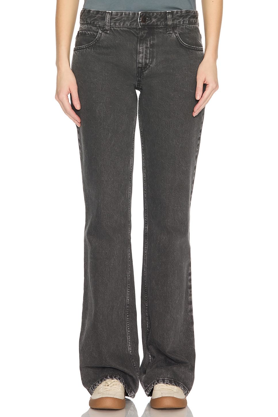 

Lyndsey Straight Leg Джинсы The Row, Faded Black