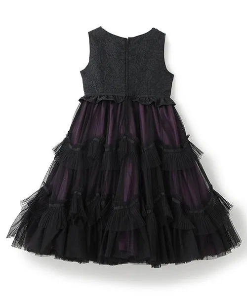 Детское платье с косажем ANNA SUI mini чёрное — фото 2