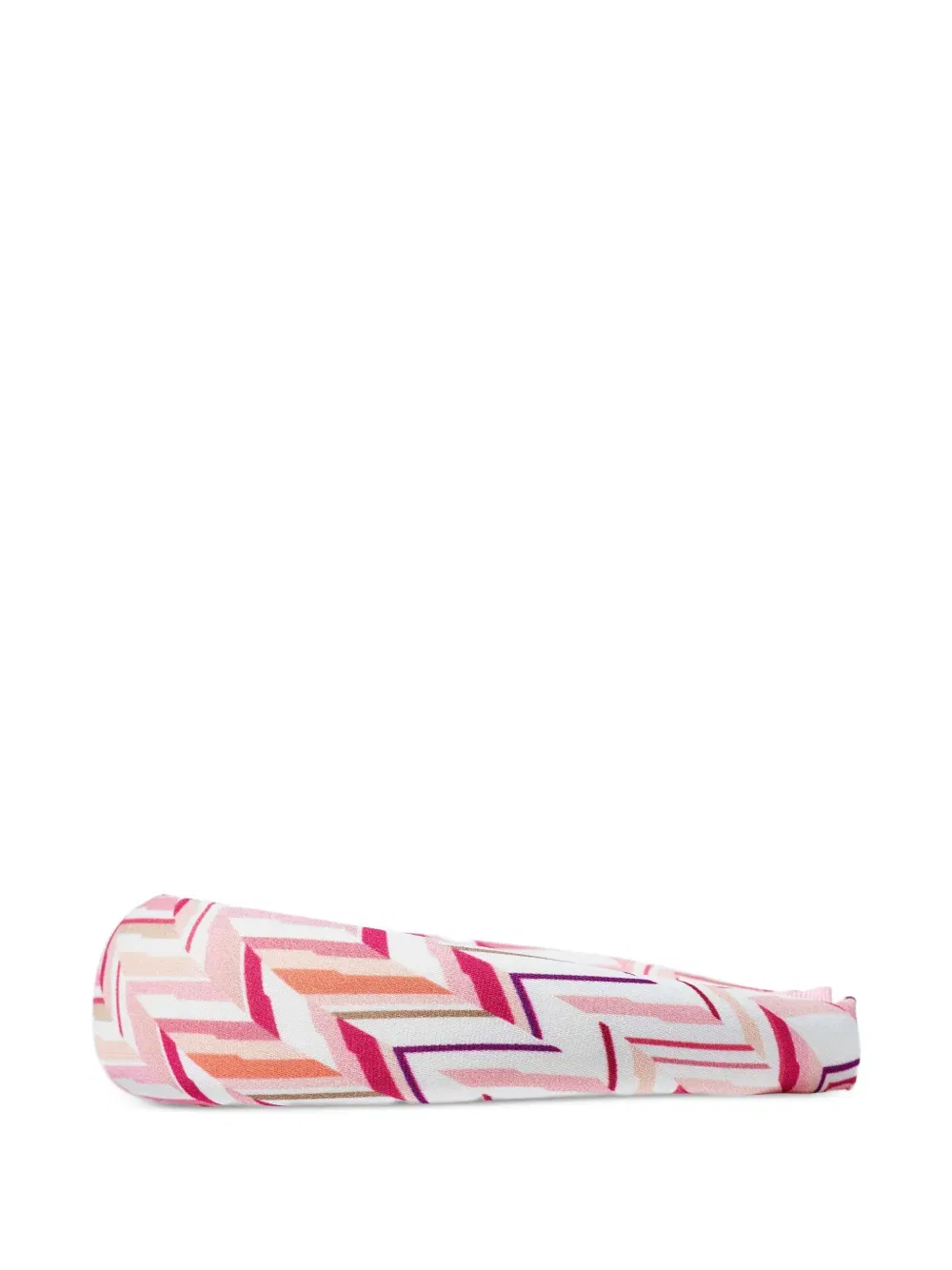Повязка на голову с зигзагообразным узором Missoni Kids, белый — фото 2