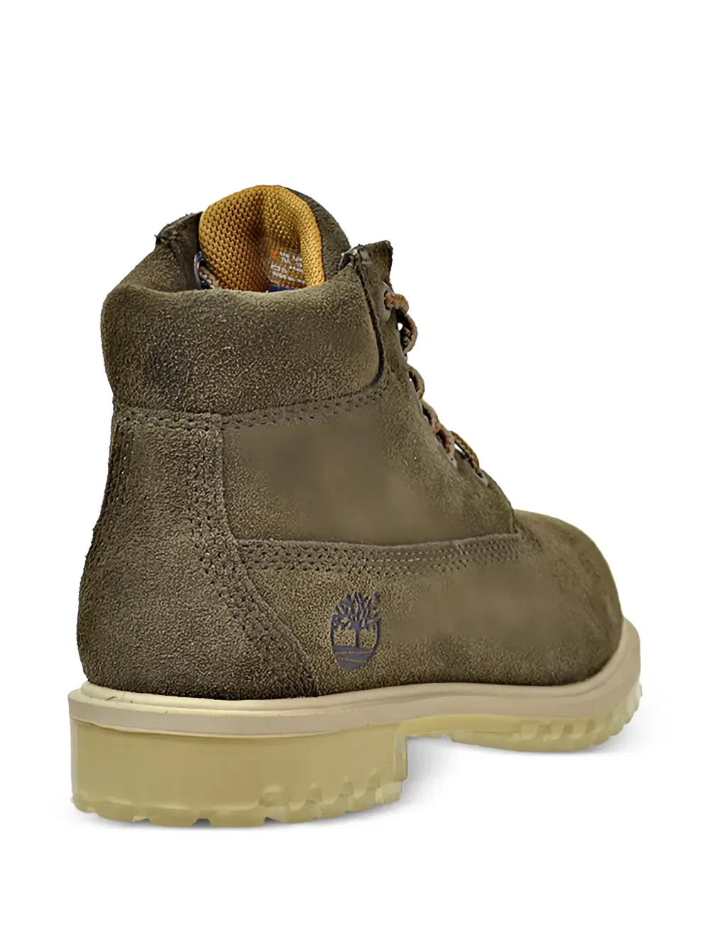 Ботинки мужские замшевые темно-зеленые Timberland Kids, зеленый — фото 2