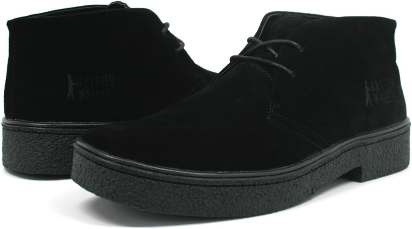 

Оригинальные мужские высокие ботинки Chukka Playboy от British Walkers British Collection, черный