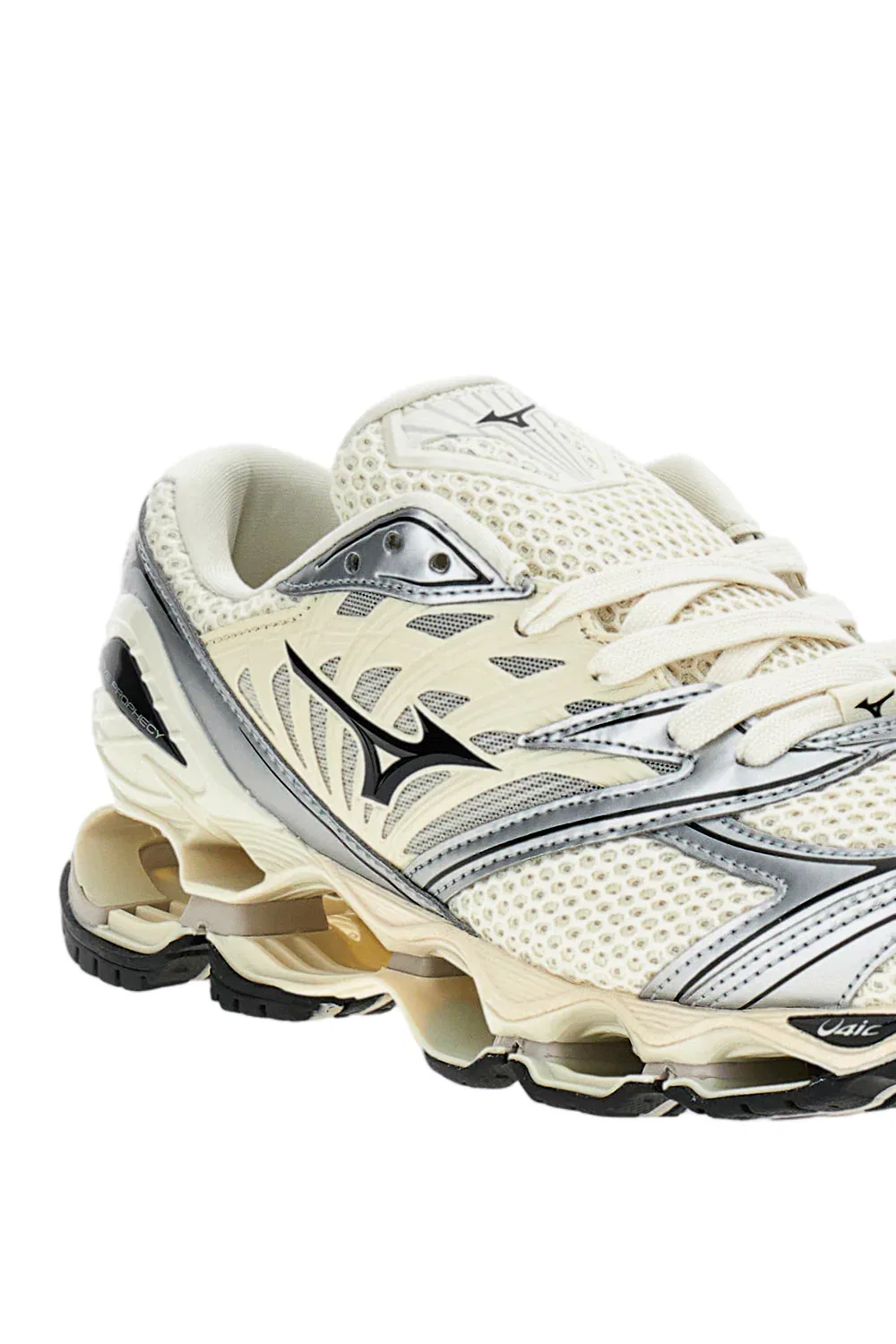 Футуристические кроссовки Wave Prophecy LS с амортизирующей подошвой MIZUNO, белый — фото 4