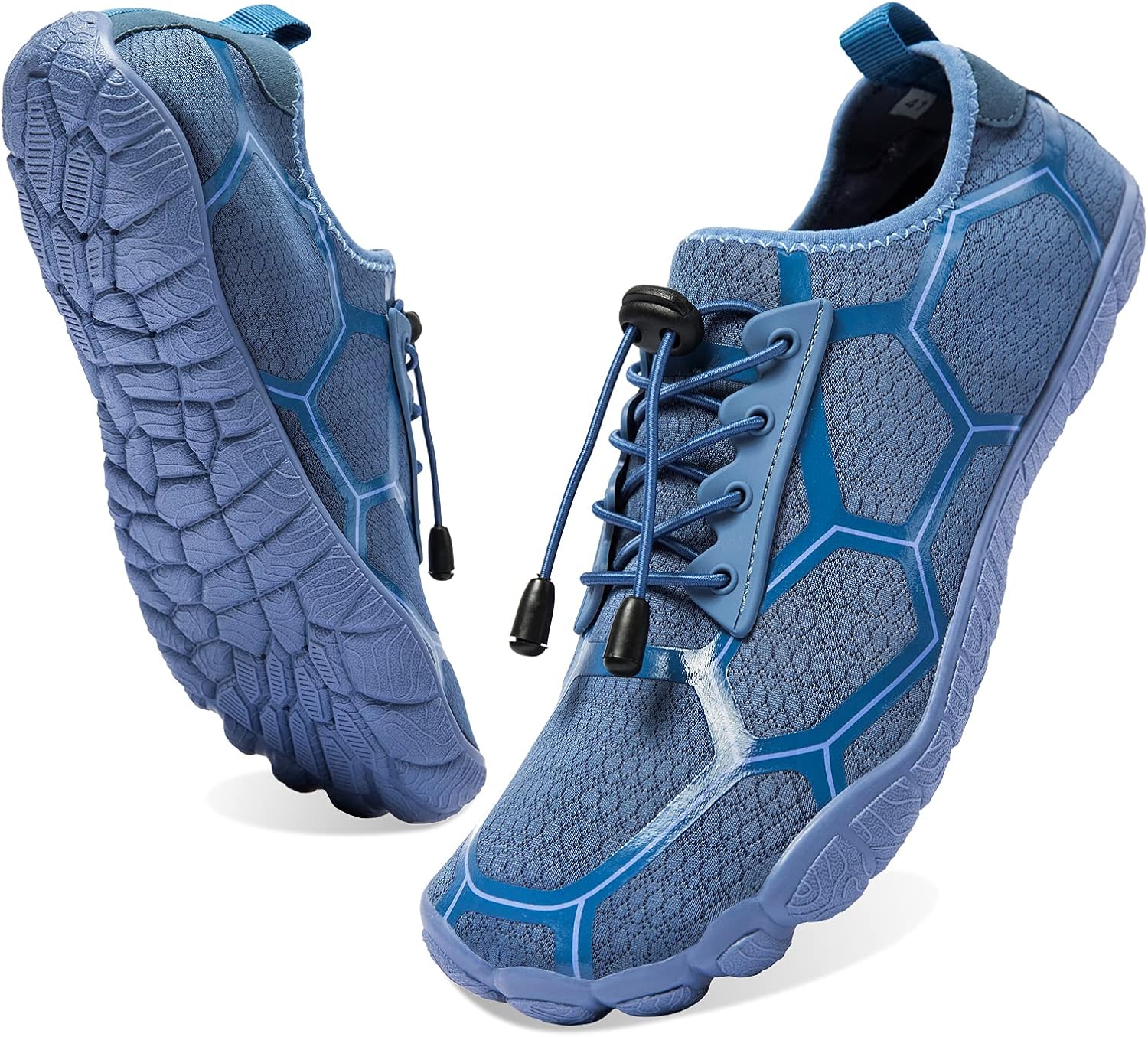 

Водные обувь Josaywin для мужчин, быстро сохнут, широкие носки, аква-обувь с регулируемым носком типа кеды для плавания, пляжа, реки, бассейна и серфинга, синий