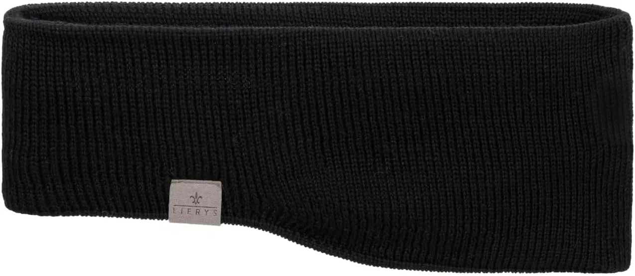 Мужская повязка на голову из мериносовой шерсти Lierys Fine Merino Lierys, Black