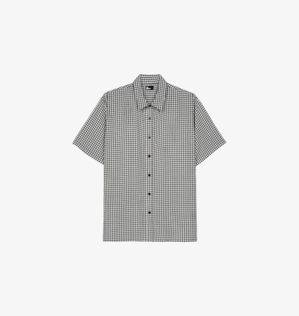 

Рубашка свободного кроя с короткими рукавами и принтом «Grid-Print» The Kooples, белый