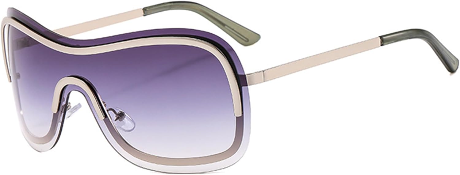 

bullabulling Модные квадратные солнцезащитные очки со стразами - Квадратные солнцезащитные очки с бриллиантовым блеском, защита от УФ-излучения UV400 для вечеринок и вождения, для женщин и мужчин, C2