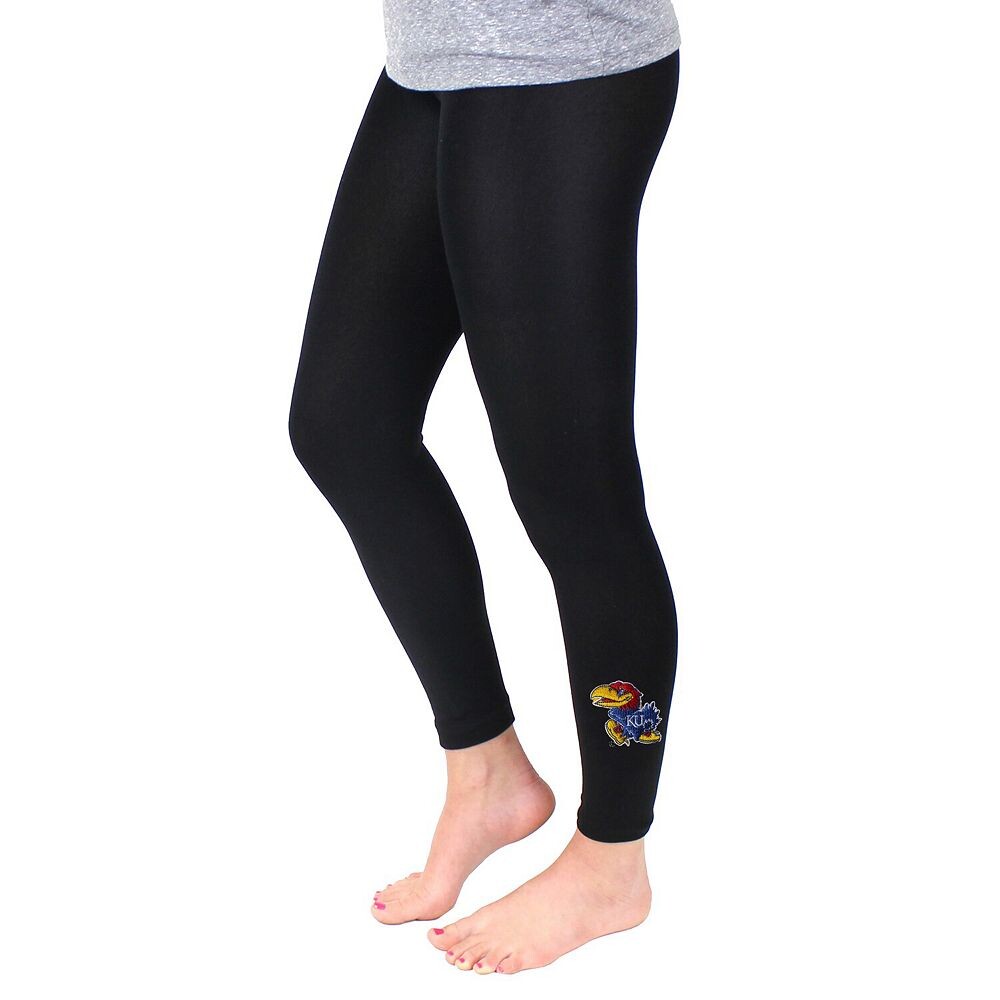 

Женские флисовые леггинсы ZooZatz Black Kansas Jayhawks, цвет Kns Black