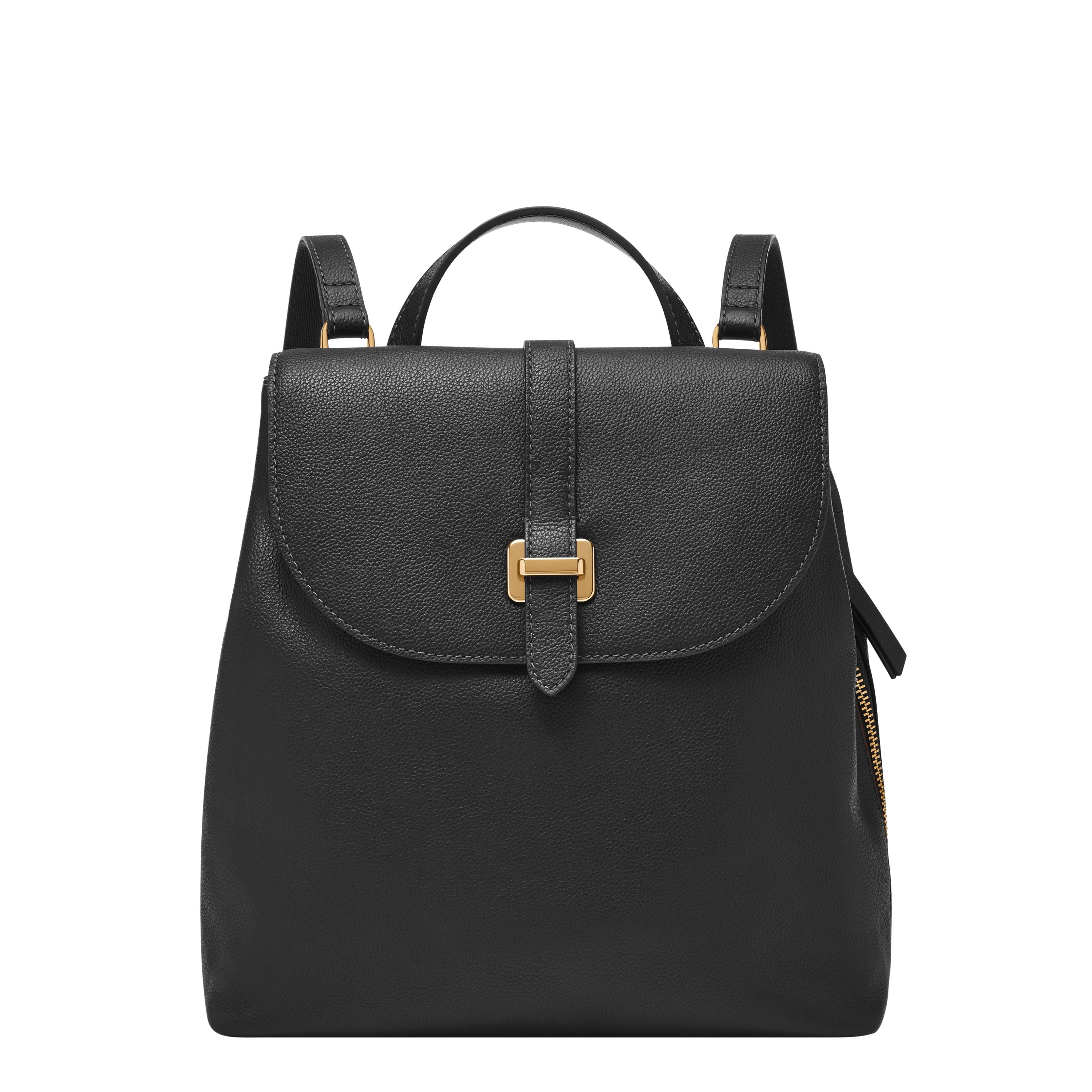 

Женский рюкзак Fossil из кожи Emery, черный