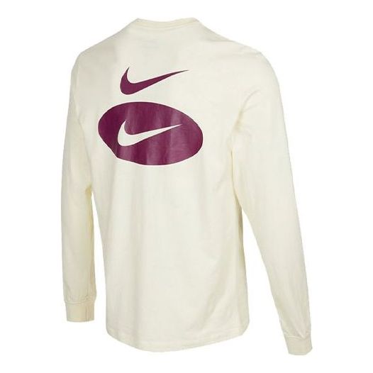 

Футболка Men's Nike As Nsw Ess+ Core 3 Ls Tee Casual Breathable Round Neck Long Sleeves Coconut Milk T-Shirt DM6367-113