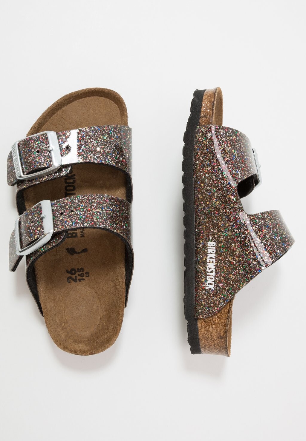 

Сандалии ARIZONA Birkenstock, цвет cosmic sparkle/black/multicolor