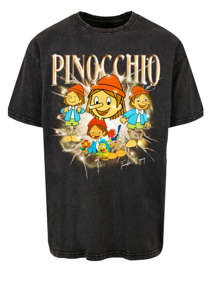 

Футболка оверсайз Pinocchio Thunders Legacy черного цвета F4NT4STIC, Черный, Футболка оверсайз Pinocchio Thunders Legacy черного цвета F4NT4STIC