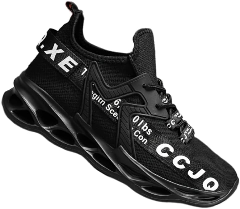 

Мужские модные спортивные кроссовки с мягкой подошвой, большого размера, с многоцветным клетчатым рисунком и низким каблуком, подходят как для занятий спортом, так и для повседневной носки Hoalox, черный